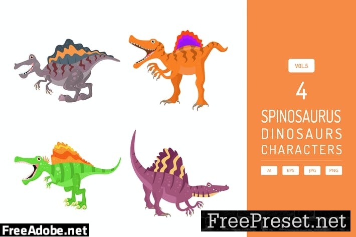 Cute Spinosaurus - Dinosaurs Character Vol.5 A7P5V2A