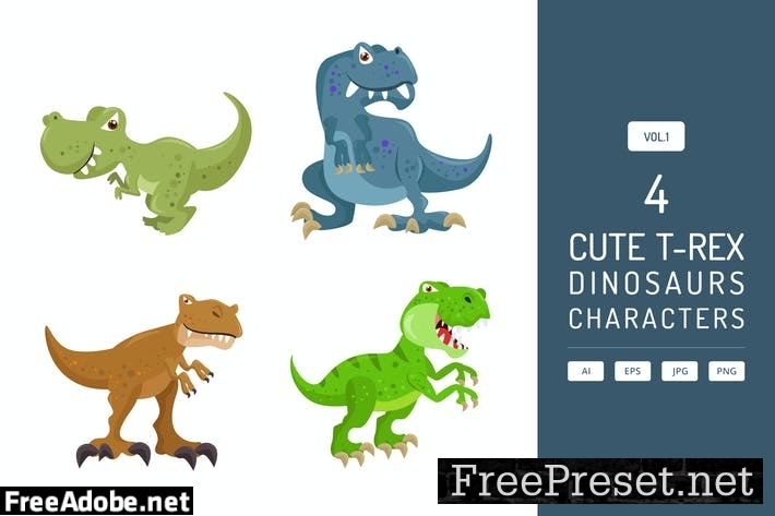 Cute T-Rex - Dinosaurs Character Vol.1 M33HBFD