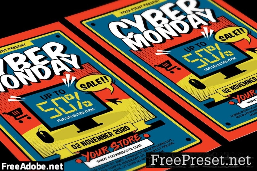 Cyber Monday Event Flyer