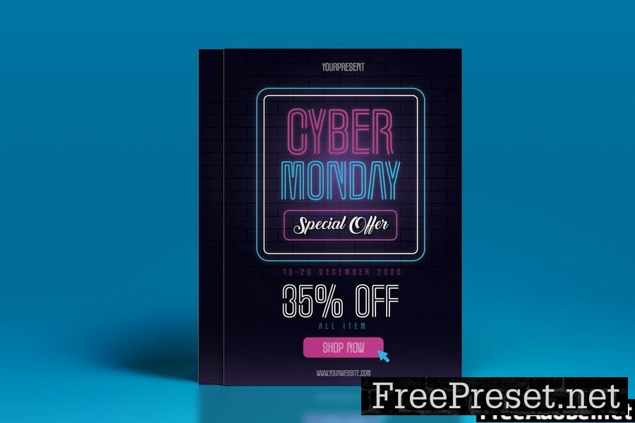 Cyber Monday Flyer Template Vol. 02 WB62EDM