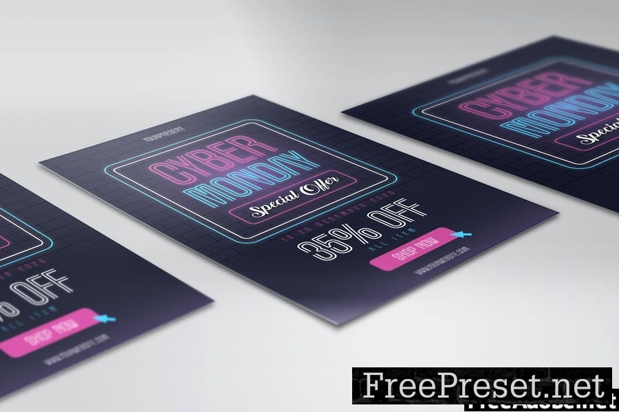 Cyber Monday Flyer Template Vol. 02 WB62EDM