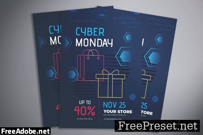 Cyber Monday Flyer TYXF9EN