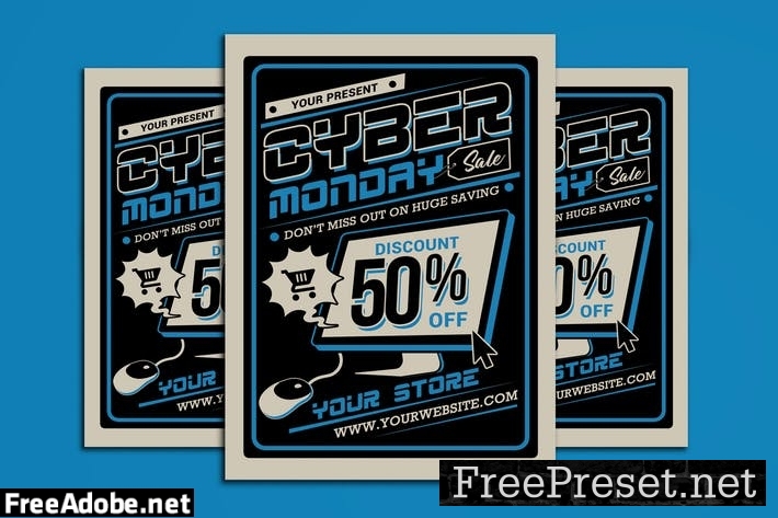 Cyber Monday Sale Flyer VKQQU6E