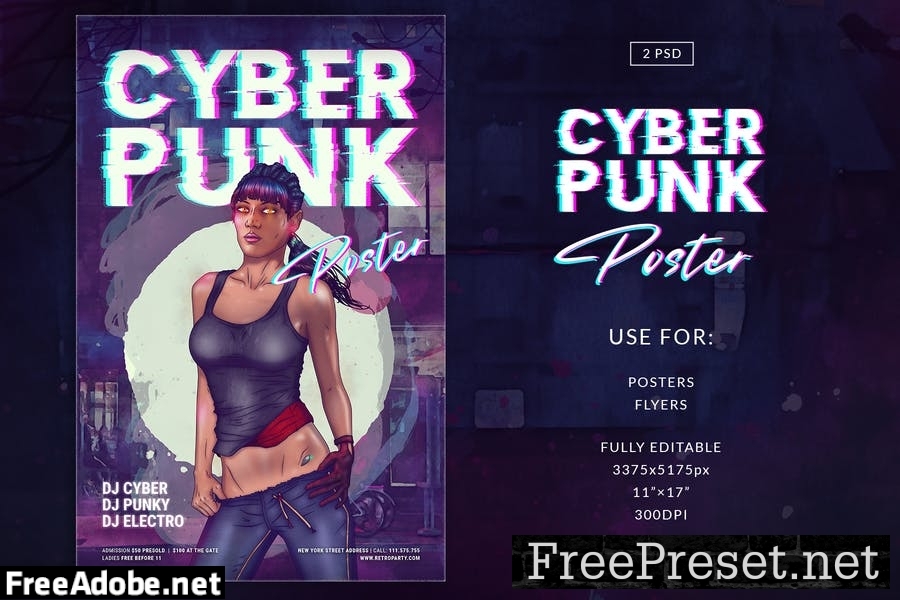 Cyberpunk Poster CD Cover 9G4VEBP