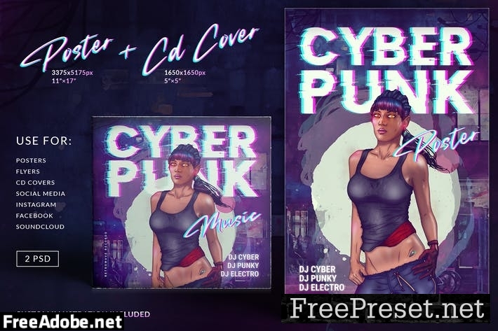 Cyberpunk Poster CD Cover 9G4VEBP