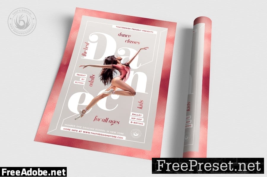 Dance Classes Flyer Template V4