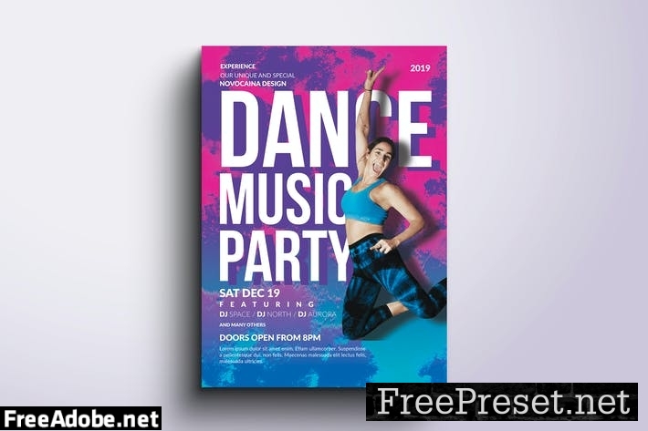 Dance Party Flyer & Poster YAZNY2