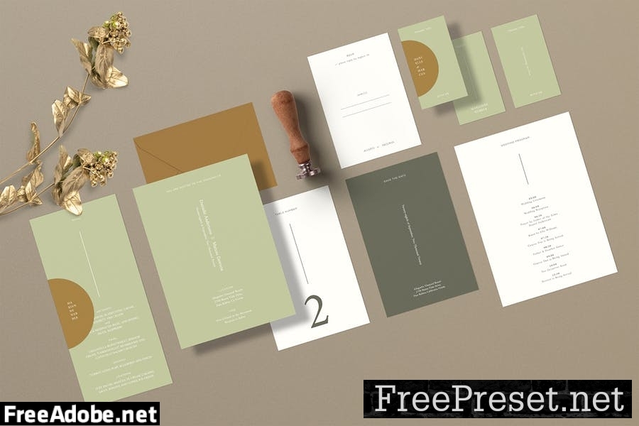 Danielle Wedding Suite - Photoshop Template