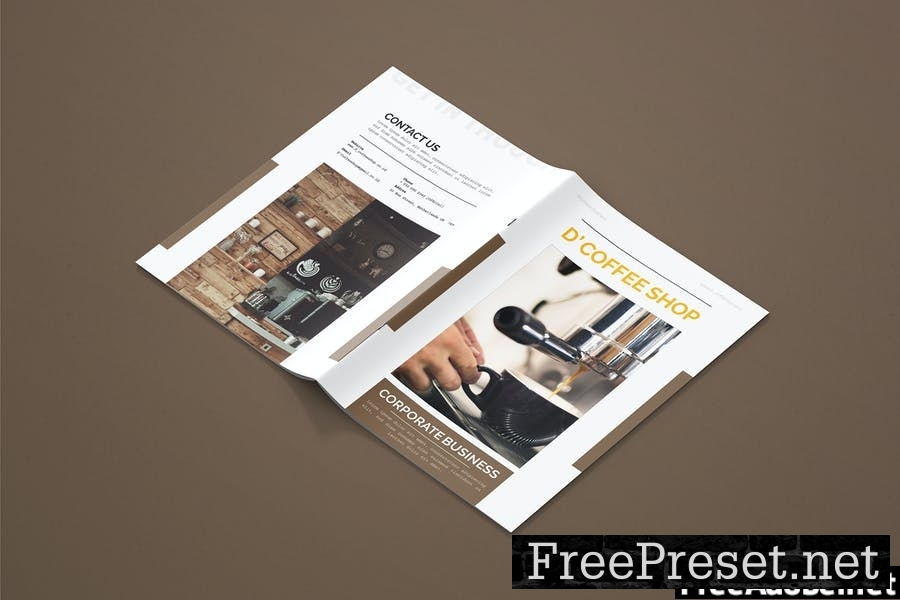 D'Coffee Shop - Brochure Template