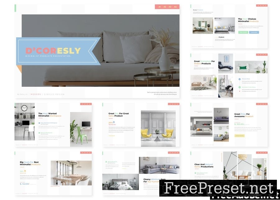 D'Coresly | Presentation Template