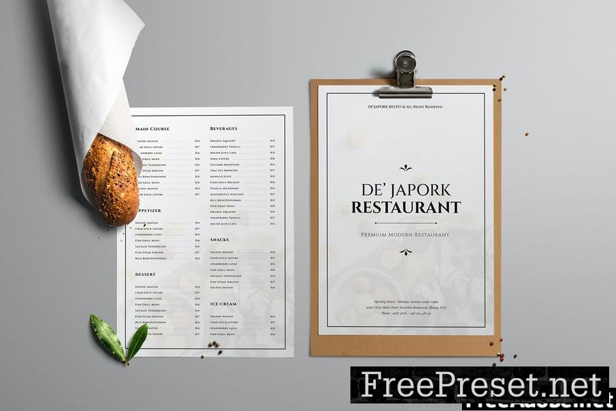 De Japork | Restaurant Menu