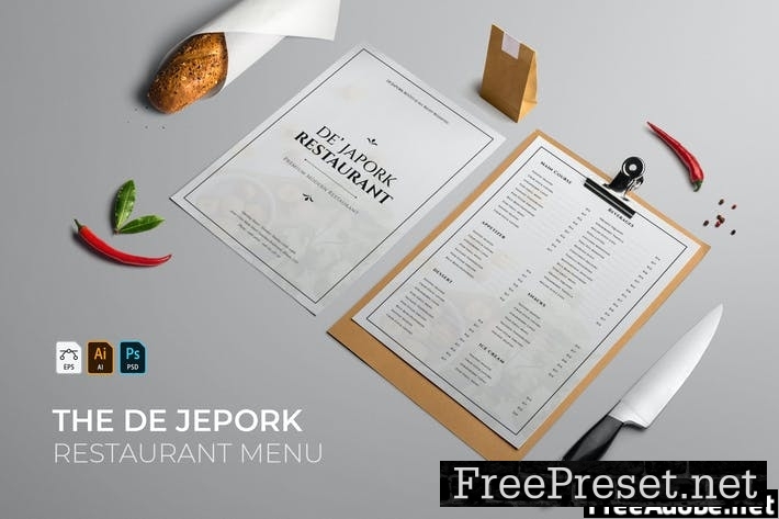 De Japork | Restaurant Menu NFXL7XR