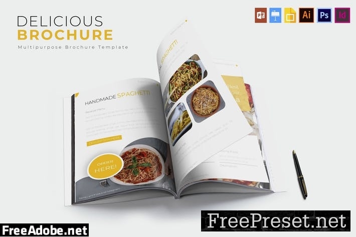 Delicious | Brochure Template Z7LTZ7K