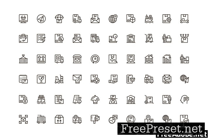 Delivery Unique Web Line Icons Pack Y9VWFRN