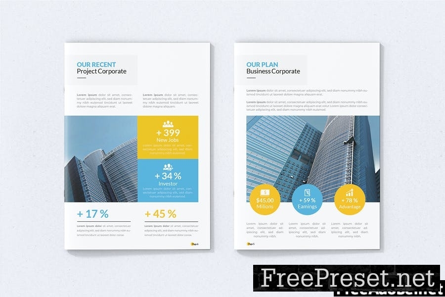 Design Corpo Business - Brochure Template 452ZVL2