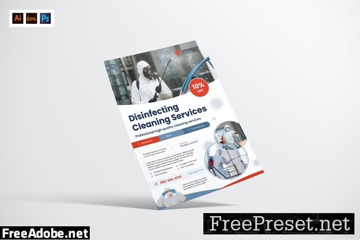 Desinfecting Service Flyer Design 4ZSGB7T