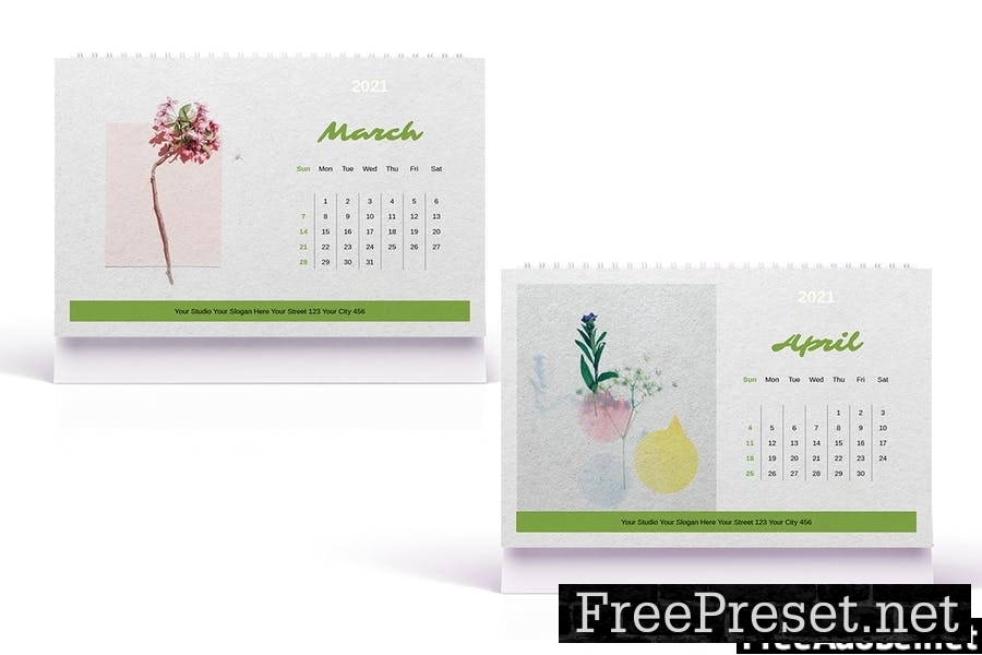 Desk Calendar 2021 Template