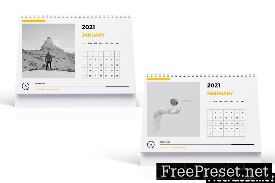 Desk Calendar Template