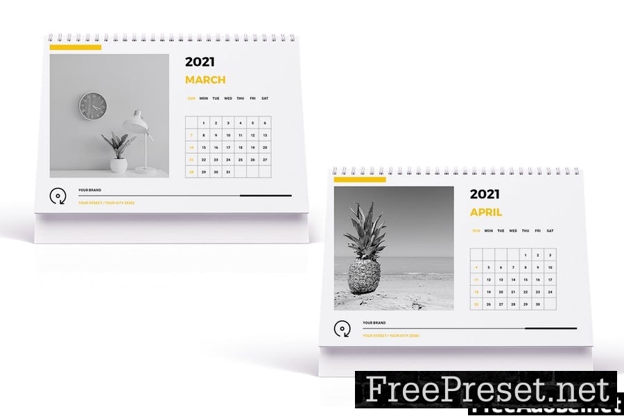 Desk Calendar Template