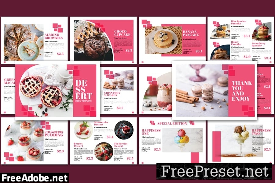 Dessert Menu Template 38MG5RA