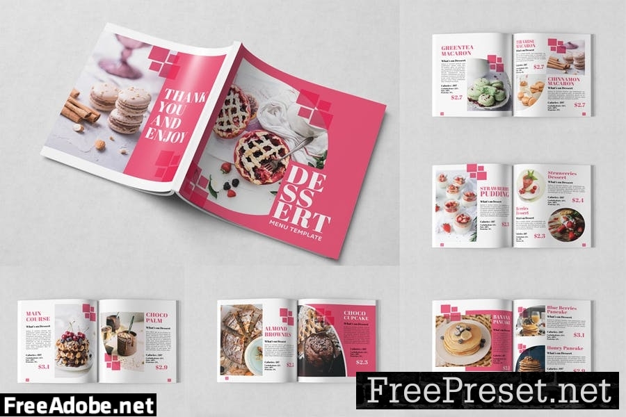 Dessert Menu Template Square JF47T89