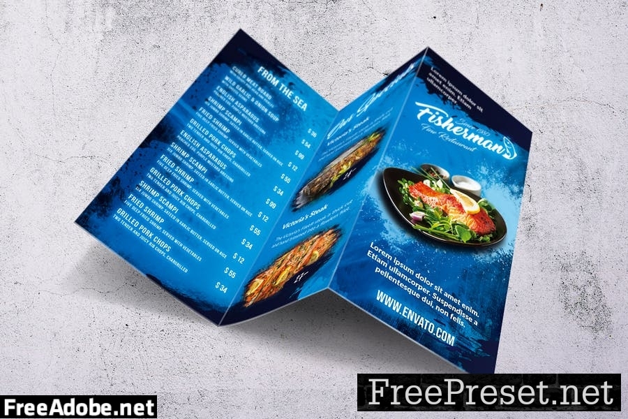 Different Countries Trifold Food Menu Bundle