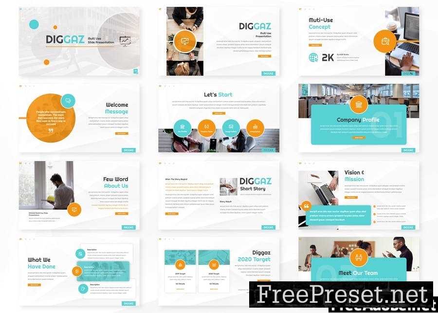 Diggaz - Presentation Template 495NA9W