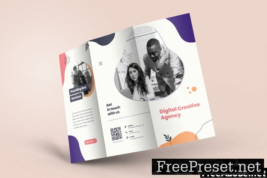 Digital Agency TriFold Brochure 5PWJCSB