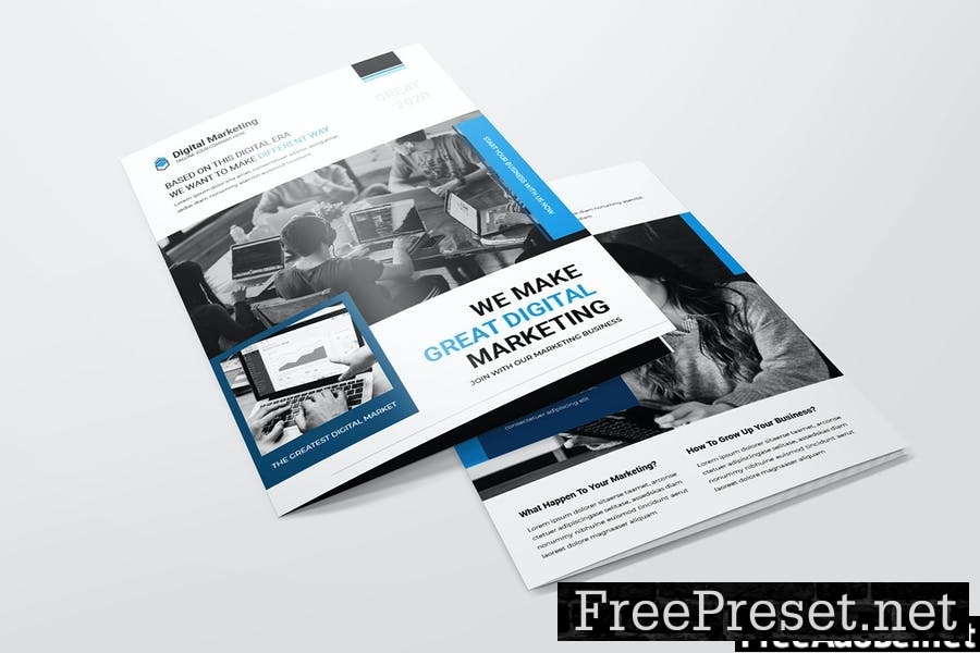 Digital Marketing Bifold Brochure