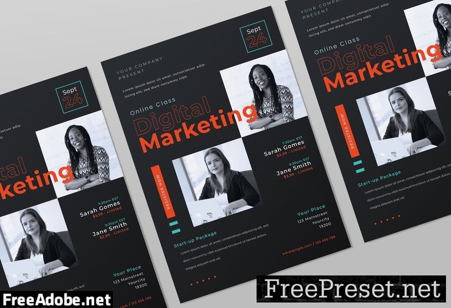 Digital Marketing Flyer Pack NX74LXF