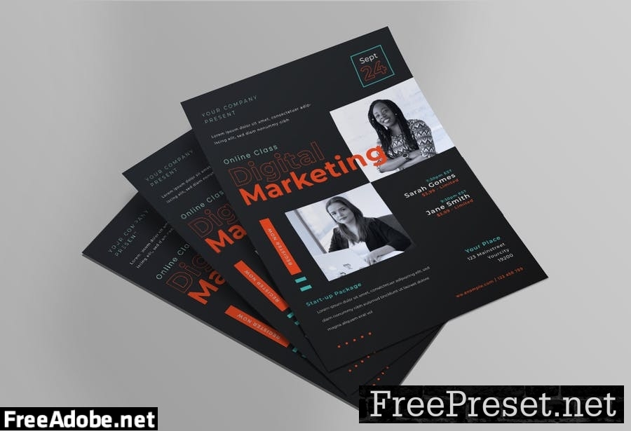 Digital Marketing Flyer Pack NX74LXF