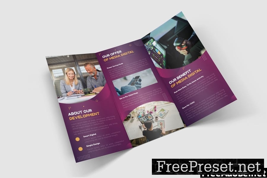 Digital Technology Trifold Brochure