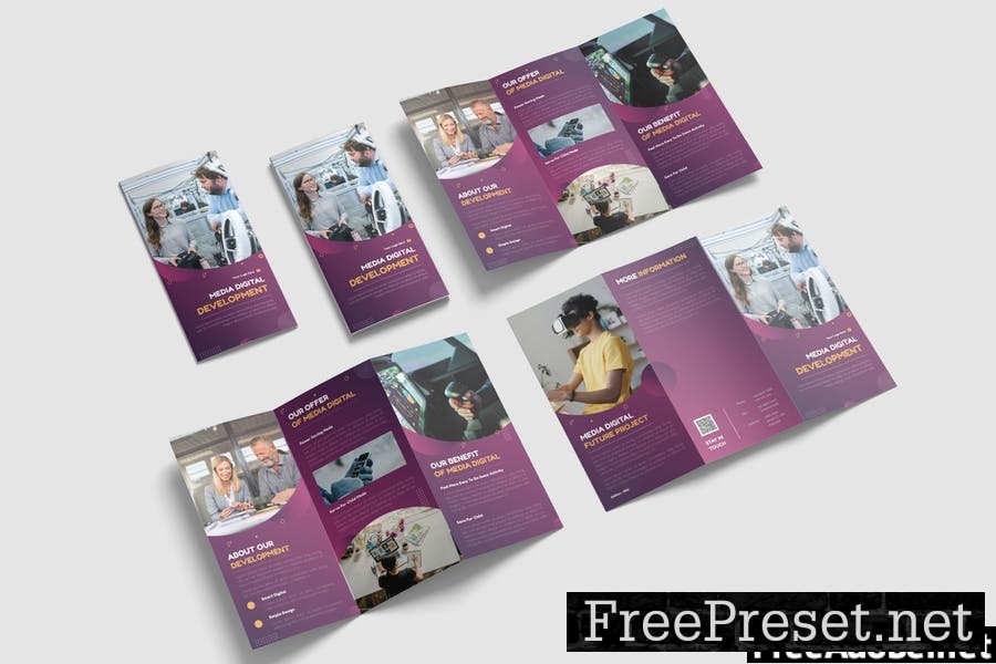 Digital Technology Trifold Brochure