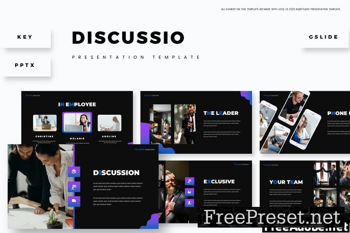 Discussio - Presentation Template BTSFAQ8