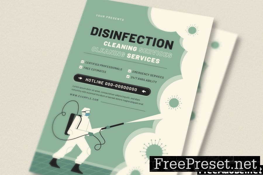 Disenfection Services Flyer Set