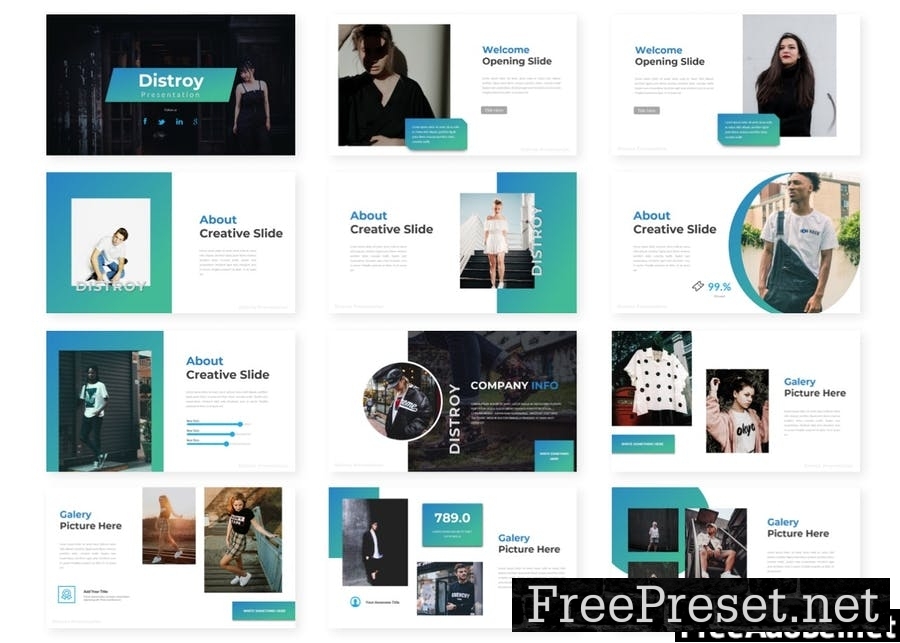 Distroy - Presentation Template