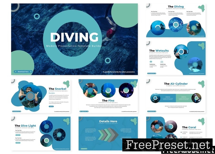 Diving | Google Slides Template