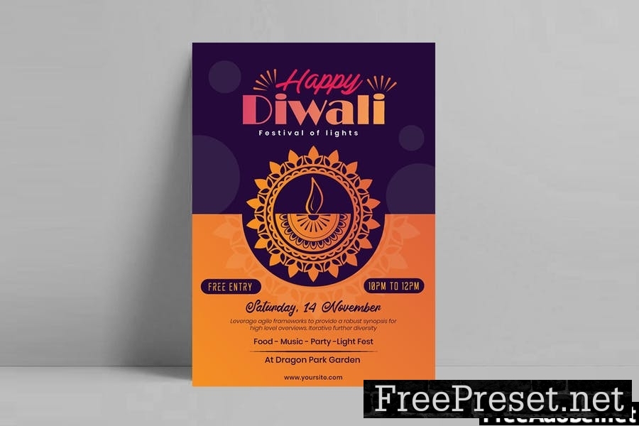 Diwali Flyer Template