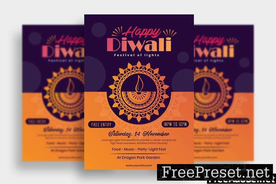 Diwali Flyer Template