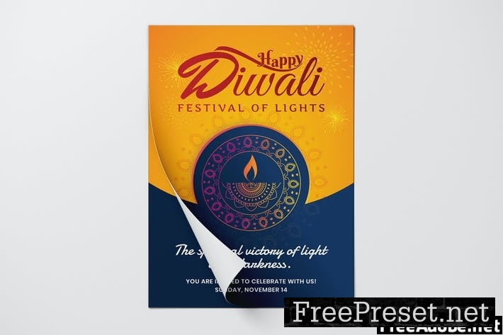 Diwali Flyer Template 9T9XFX2