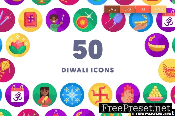 Diwali Icons HVESXYP