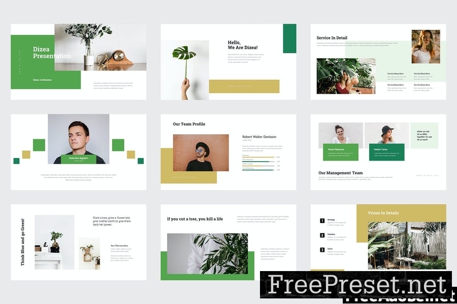 Dizea : Green Lifestyle Powerpoint