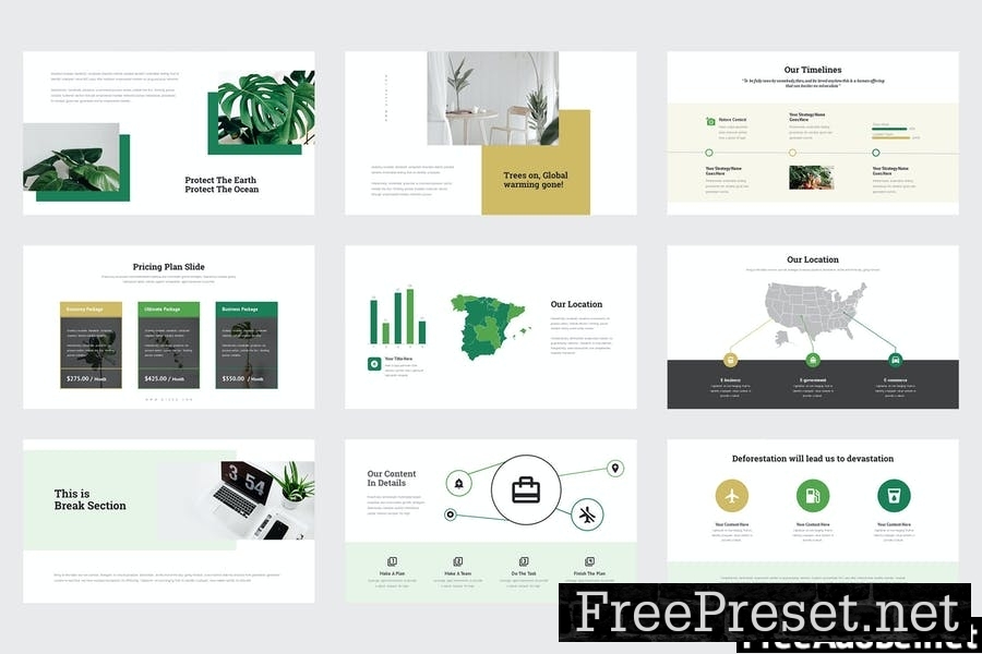 Dizea : Green Lifestyle Powerpoint