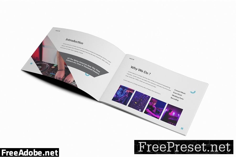 Dj A5 Brochure Template 2ZAX6UK