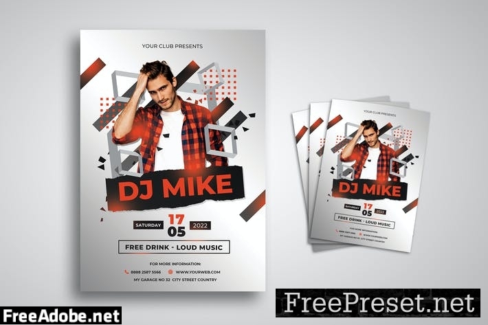 DJ Music Flyer 9MN5NKW