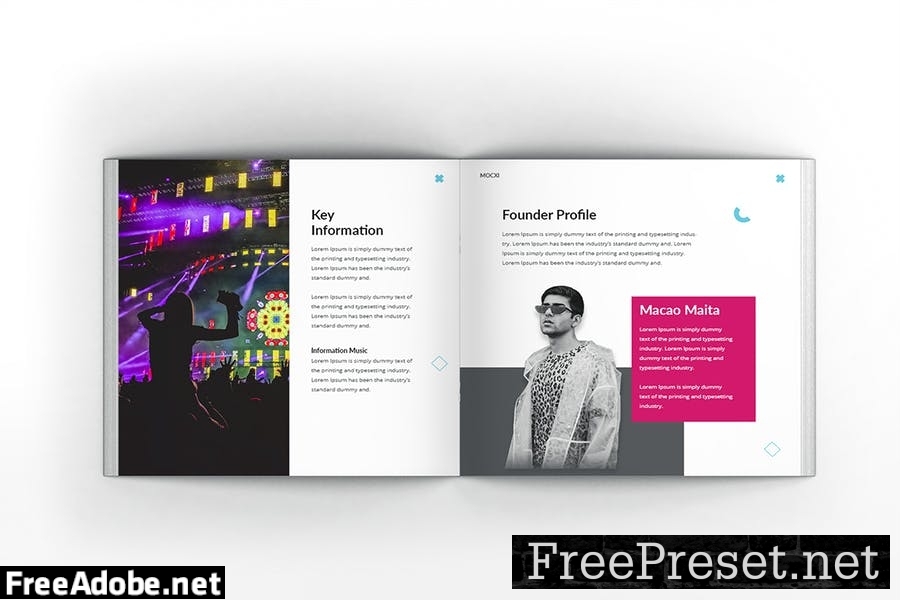 Dj Square Brochure Template