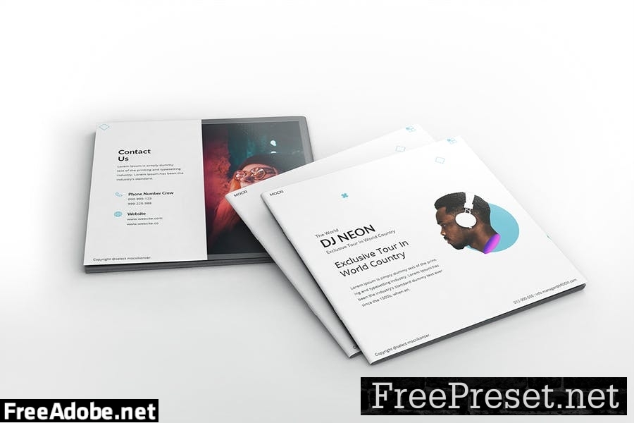 Dj Square Brochure Template