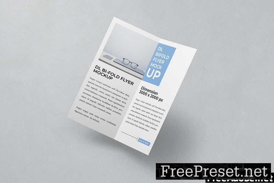 DL Bifold Flyer Mockup Vol 03