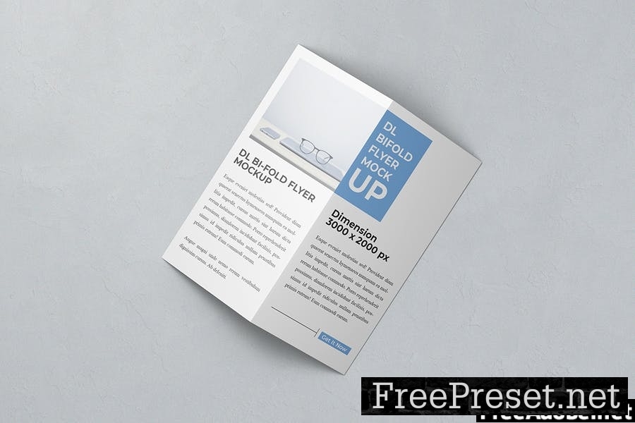 DL Bifold Flyer Mockup Vol 03