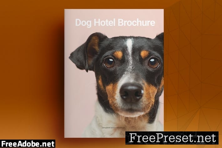 Dog Hotel Brochure Template JV38BWL